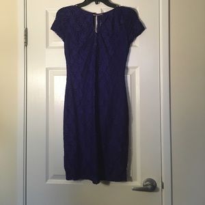 Bison Bisou Purple Lace Dress
